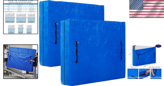 Full Size Mattress Cover Protectors - Waterproof, Reusable, Heavy Duty - 2 Pack