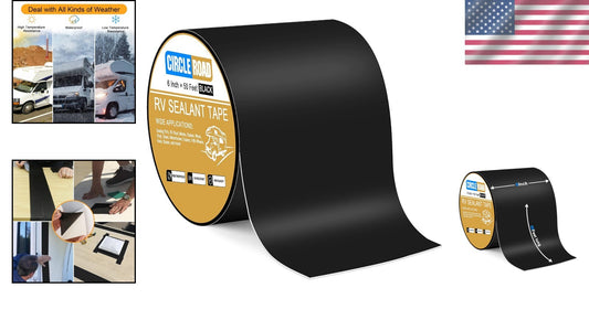 Flexible 6In-50FT Butyl Sealant Tape - Perfect for RV Roof and Outdoor Repairs
