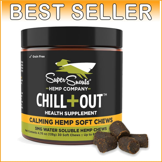Chill + Out 30 Soft Chews – Natural Calming Treats for Pets' Emotional Balance