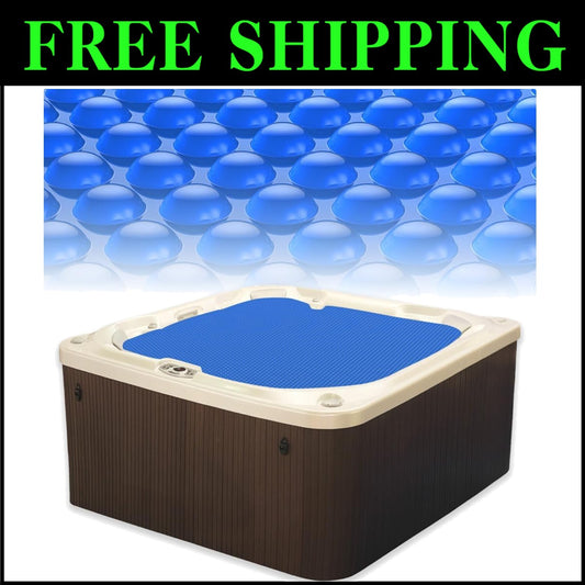 Energy-Saving Solar Pool Cover 12Mil: 6x6 Ft Blanket for Inground/Above-Ground