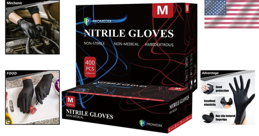 Eco-Friendly Nitrile Disposable Gloves 100ct - Powder-Free for Sensitive Hands