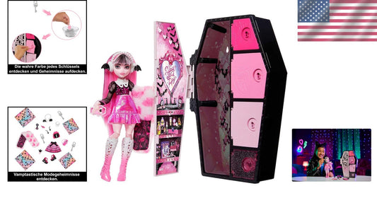 Articulated Fearidescent Draculaura Doll with Mix-and-Match Fashion Accessories