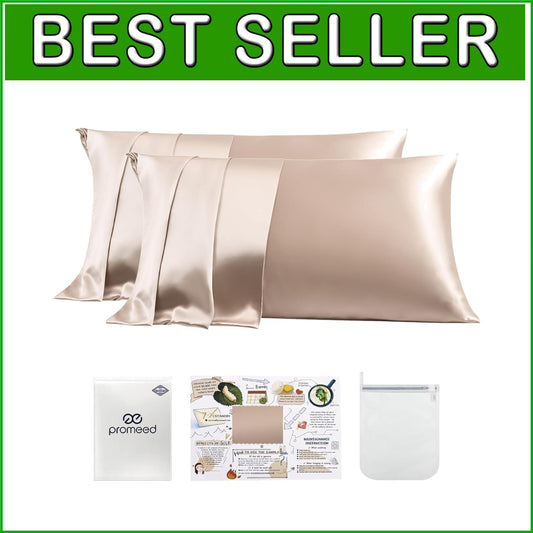 Cooling Sleep Experience: 23 Momme 100% Silk Pillowcases for Healthy Skin