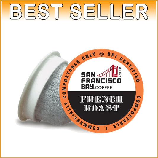 80 Ct Compostable French Roast Coffee Pods - Compatible with Keurig 2.0 Brewers
