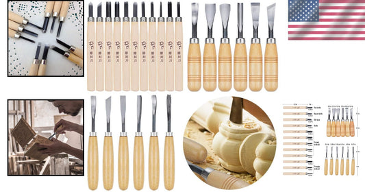 Ultimate 24-Piece Wood Knife Set for Detailed Carving - Durable Tools Included