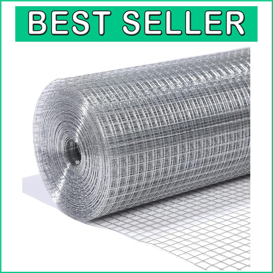 Durable 48" x 50' Hardware Cloth - 1/2" Mesh for Gardens & Wildlife Security
