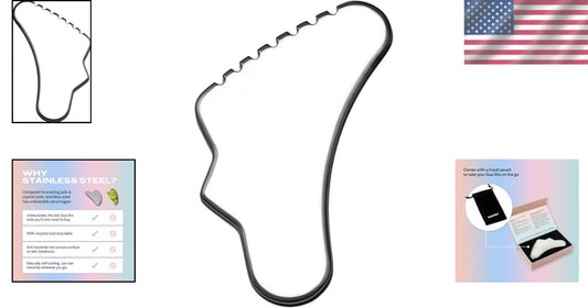 Manual Stainless Steel Gua Sha Tool for Deep Tissue and Plantar Fasciitis Relief