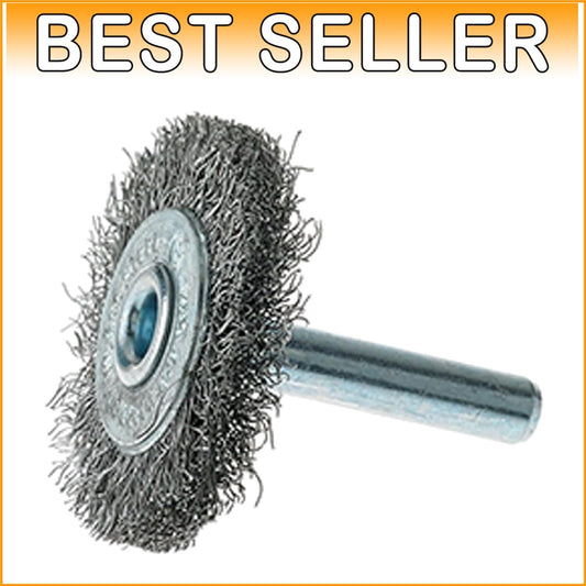 20-Pack Crimped Wire Wheels, 1-1/2" Diameter, 1/4" Shank for Heavy-Duty Grinding