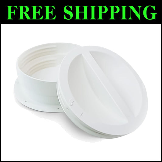 Compact Omni-Directional AC Exhaust Hose Connector with Easy Installation Kit