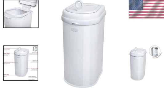 Premium 13-Gallon Pet Waste Pail with Safety Lock and Litter Scoop for Cats