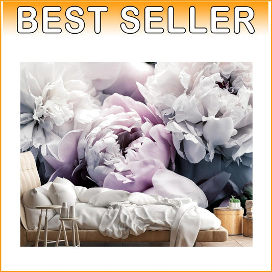 Beautiful Floral Large Mural - 108" x 75" Non-Pasted Silk Wallpaper for Any Room