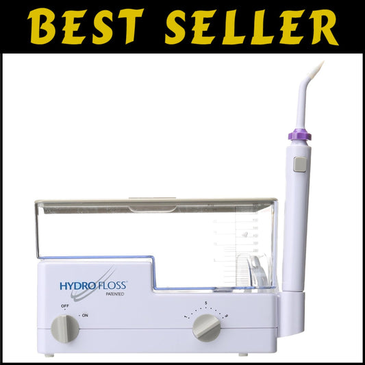 Hydro Floss Corded Portable Oral Irrigator with Adjustable Pressure Settings