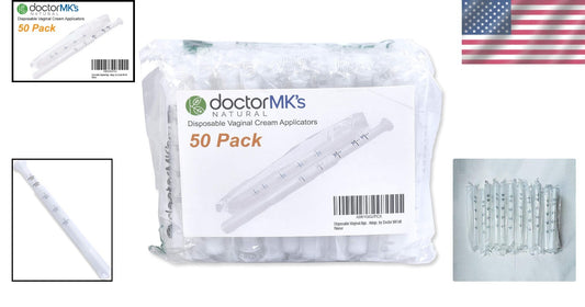 Doctor MK's 50-Pack Disposable Vaginal Applicators for Safe Gel Applications