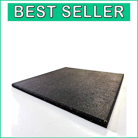 Rubber Vibration Absorbing Mat 24'' x 24'' - Ideal for Appliances & Fitness Gear
