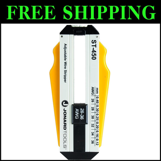 Compact and Lightweight Adjustable Wire Stripper for 26-36 AWG Applications