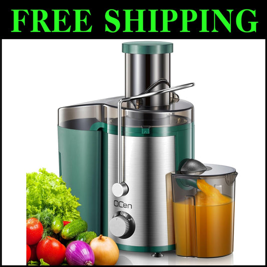 Dishwasher Safe Juicer Machine with Wide Mouth & 2 Speeds – Effortless Juicing