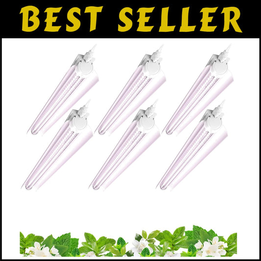 Super Bright 2FT T8 Grow Lights with V-Shaped Reflector for Home Indoor Greenery