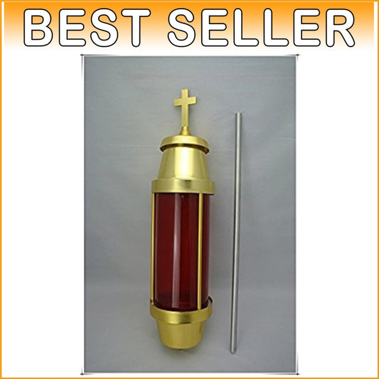 Shatter-Resistant Cemetery Light with Straight Spike for Year-Round Remembrance