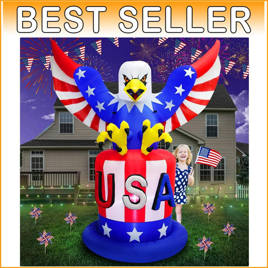 Celebrate Independence Day with 7.2FT Inflatable Eagle – Family Fun for All Ages