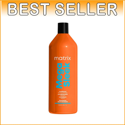 Vegan Mega Sleek Conditioner with Shea Butter for Frizz-Free, Manageable Hair