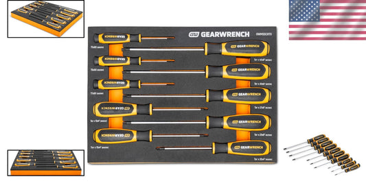 Ergonomic 10-Piece Torx Screwdriver Set in Foam - Perfect for Home Improvement
