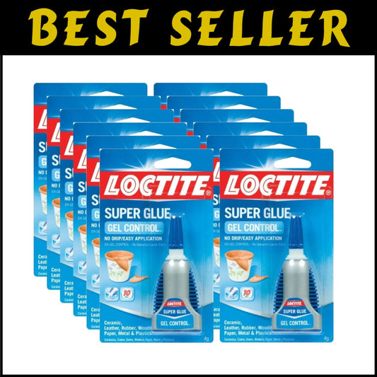 0.14 oz Super Glue Gel with Side-Squeeze Design - Superior Control & Strength