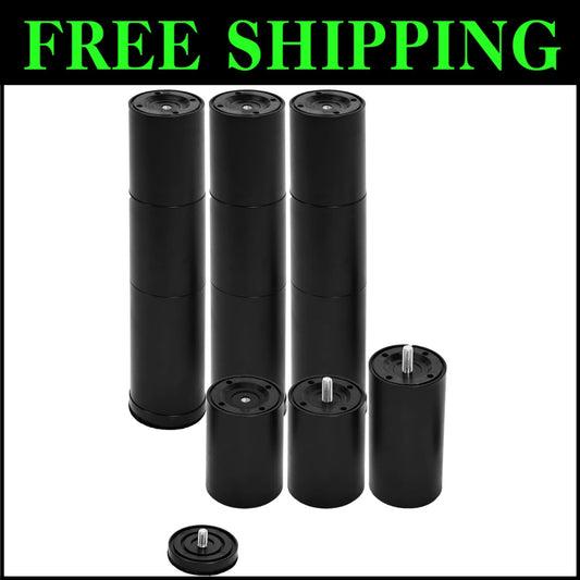 Stainless Steel Bed Legs 12 Inch with Felt Bottom for Hard Floor Protection