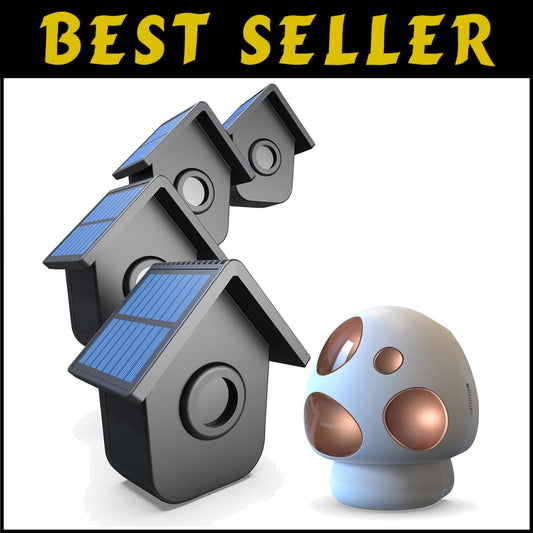 Weatherproof Solar Motion Sensor Alarm with Portable Receiver - 1/2 Mile Range