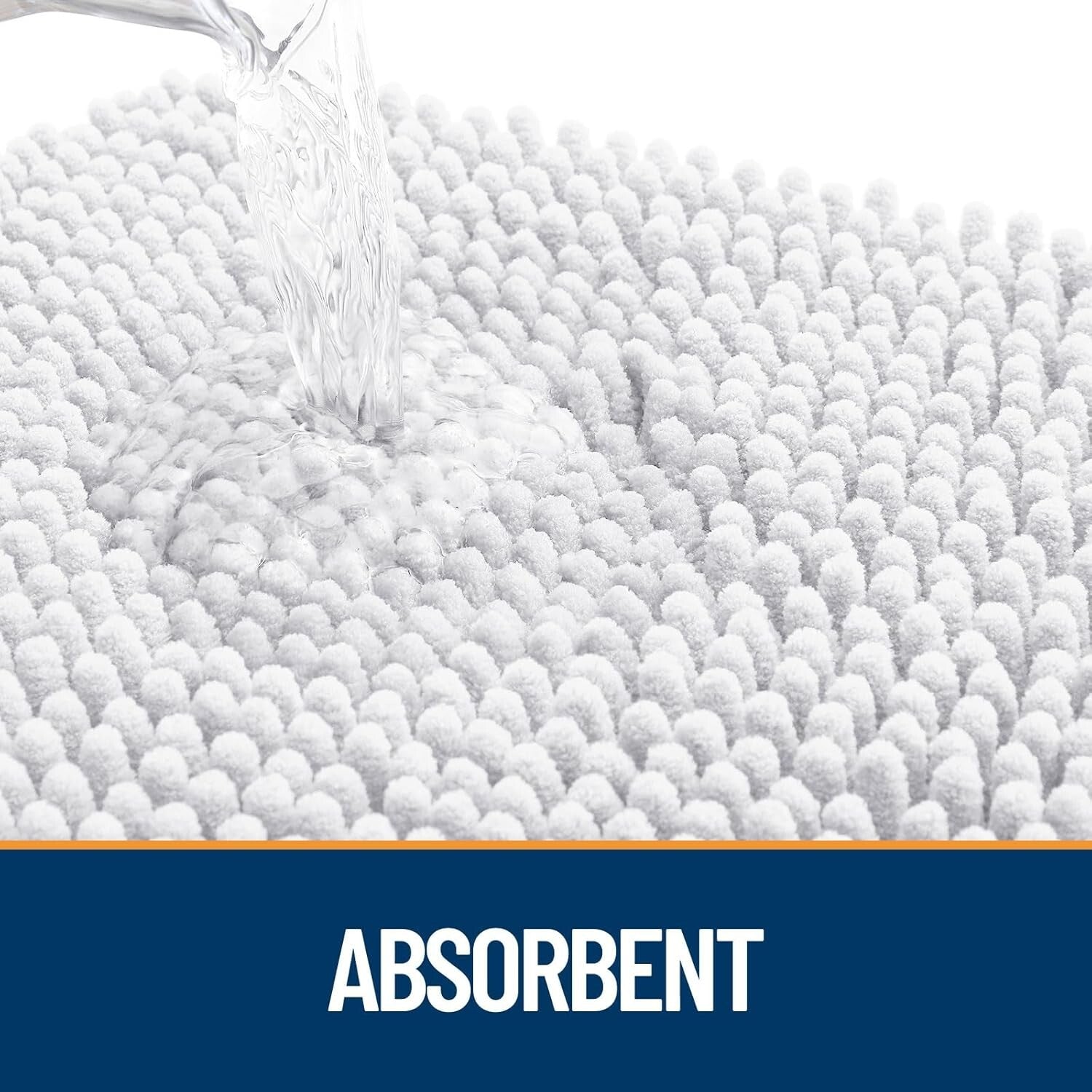 Soft Chenille Absorbent Non-Slip Dog Mat 59x35 - Elegant Indoor Carpet