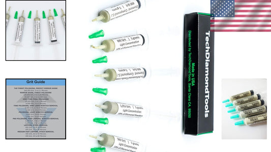 5-Piece Diamond Polishing Compound Kit for Jewelry, Metal, and Glass Repair