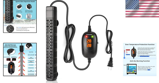 Explosion-Proof 300W Submersible Heater for Fish Tanks - Wide Use & Easy Install