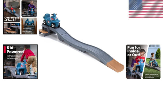 Durable Kids Roller Coaster Playset with 9-Foot Track - Safe Fun for Toddlers