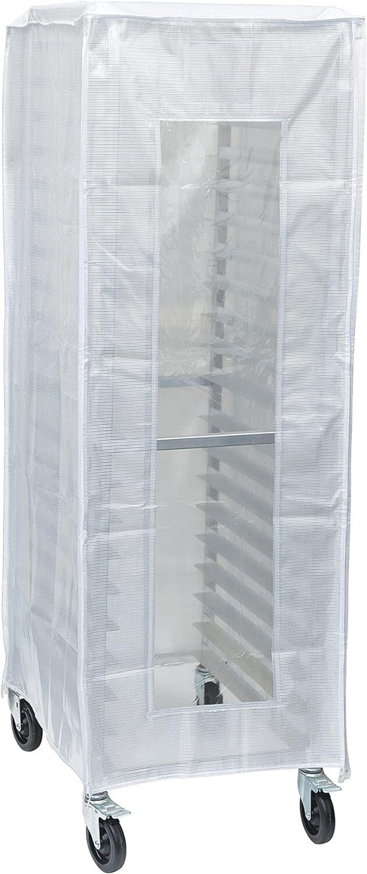 Protective Sheet Pan Rack Cover with Corner Zippers and Hanging Loop - 62" High