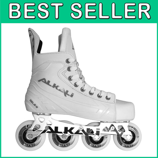 Durable Inline Roller Hockey Skates - Comfort Fit, Size 12, 68mm Wheels Included