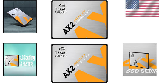 AX2 512GB SATA III SSD 2-Pack – High-Speed, Reliable Performance with 530 MB/s