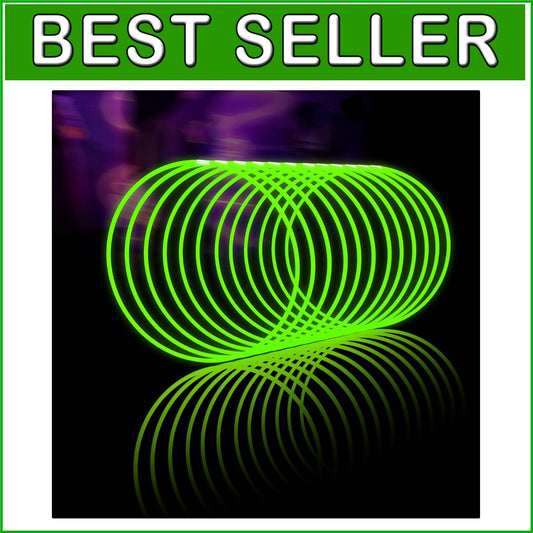 Bulk Glow Sticks Necklaces - 100 Count 22'' Colorful Fun for Raves & Birthdays