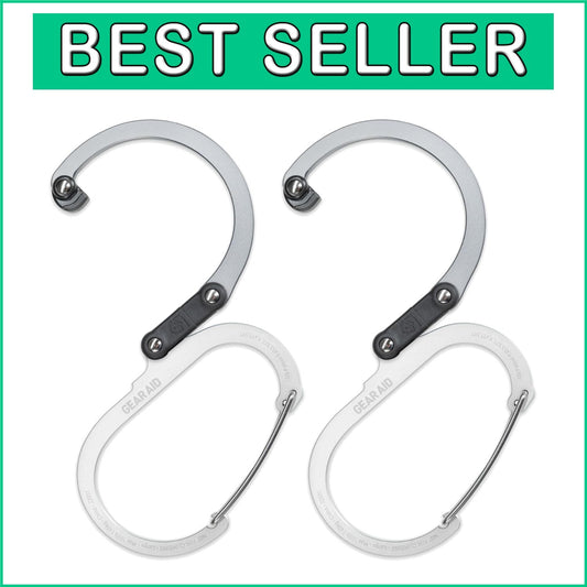 Compact Large Gear Hanging Clips with Rubber Grip - Perfect for Organization