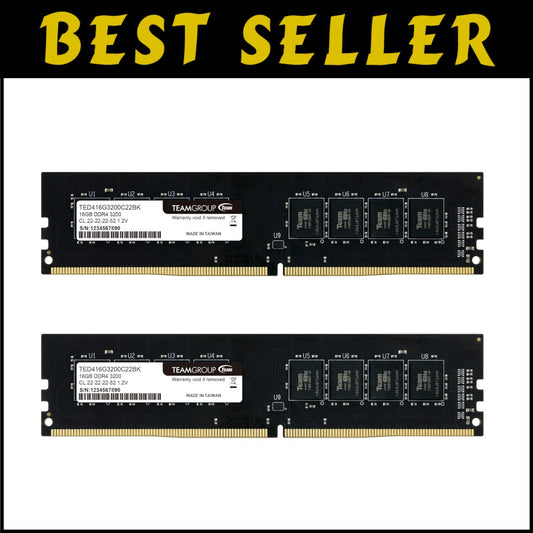 Elite 32GB DDR4 RAM Kit (2x16GB) 3200MHz for Powerful Desktop Upgrades