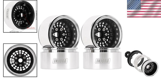 1.9" Beadlock Aluminum Wheel Rim with -10mm Offset for RC Crawler Performance