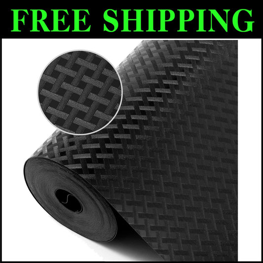 Diagonal Pattern Non-Adhesive Shelf Liner - Durable Kitchen & Cabinet Protection