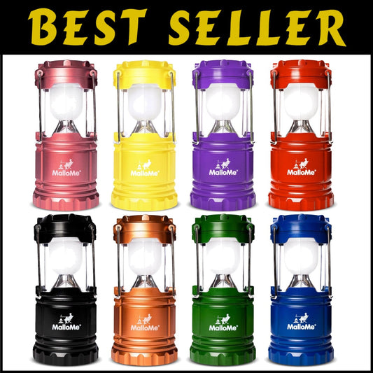 Portable Multicolor LED Lanterns for Camping - Touch Activated & Collapsible