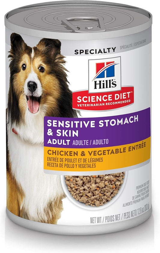 Premium Grain-Free Dog Food for Sensitive Skin & Stomach, 12.8 oz Can, 12 Count