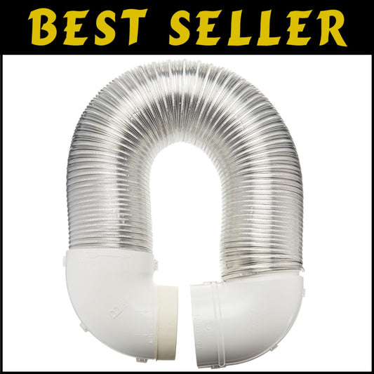 All-in-One Dryer Vent Kit - Flexible Aluminum Duct & Elbow Components Included