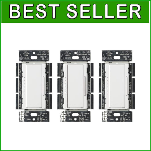 Elegant Maestro LED Dimmer Switch - Create Perfect Ambiance Anywhere, 3-Pack