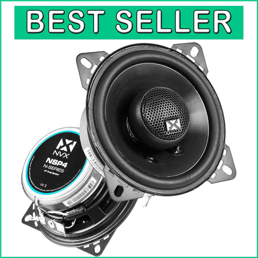 Durable 300W 4-Inch Coaxial Car Speakers - Easy Install for Ultimate Sound