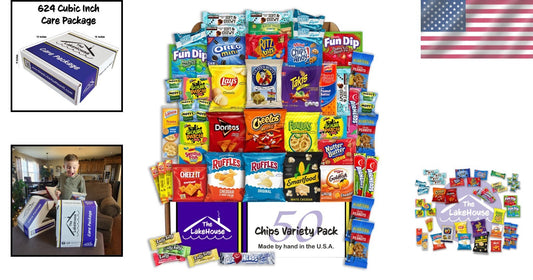 Care Package Snack Variety - 50 Individually Wrapped Snacks for All Occasions