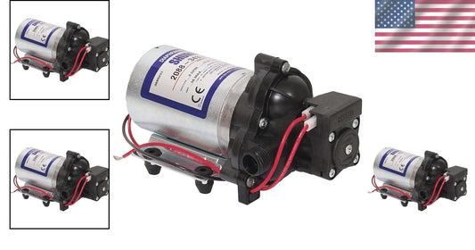 Powerful Self-Priming Water Pump - 12 Volt, Compact Design for Heavy Duty Tasks