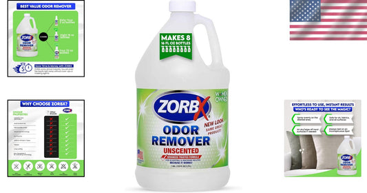 Unscented 128 Oz Advanced Odor Destroyer - Non-Toxic, Biodegradable Formula