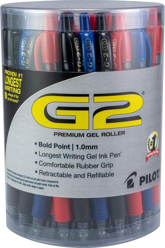 36 Count G2 Premium Gel Pens - Quick Drying Ink, Ergonomic Grip, Bold Lines