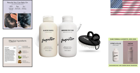 3-in-1 Anti-Dandruff Solution: Shampoo, Nourishing Conditioner & Scalp Massager